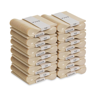 SmartStock Plastic Cutlery Refill, Soup Spoon, 6", Series-O Mediumweight, Beige, 40/Pack, 24 Packs/Carton