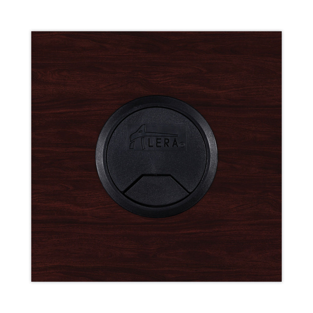 Alera Valencia Series Reversible Return/Bridge Shell, 42w x 23.63d x 29.5h. Mahogany