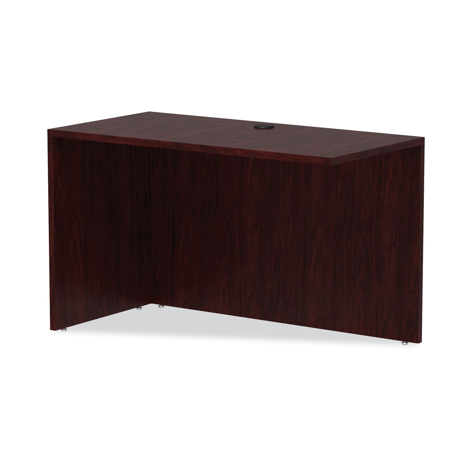 Alera Valencia Series Reversible Return/Bridge Shell, 47.25w x 23.63d x 29.5h, Mahogany - 