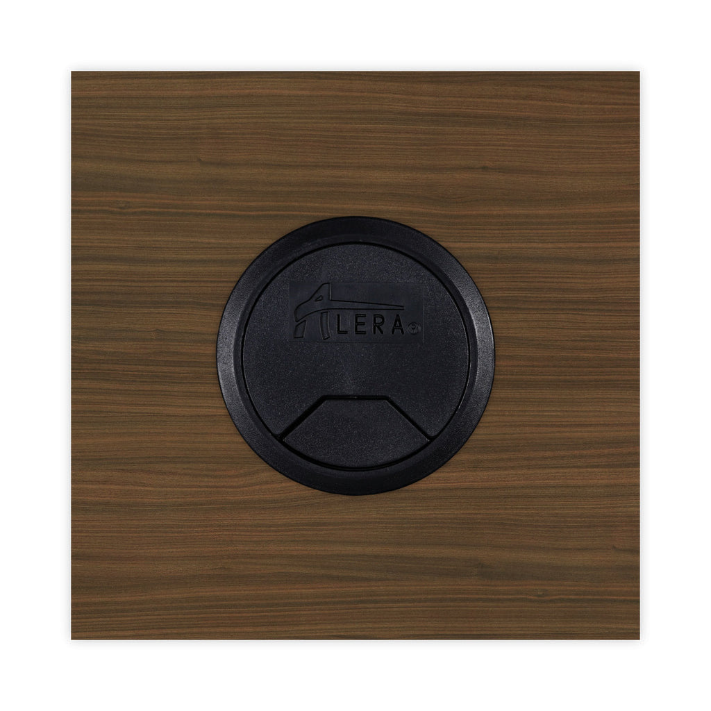 Alera Valencia Series Reversible Return/Bridge Shell, 47.25w x 23.63d x 29.5h, Modern Walnut