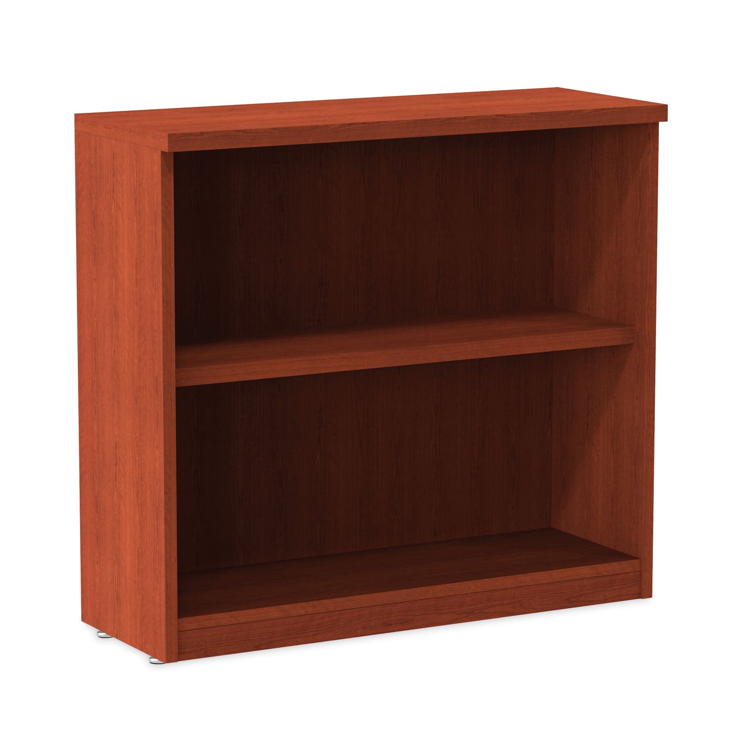 Alera Valencia Series Bookcase, Two-Shelf, 31.75w x 14d x 29.5h, Med Cherry - 