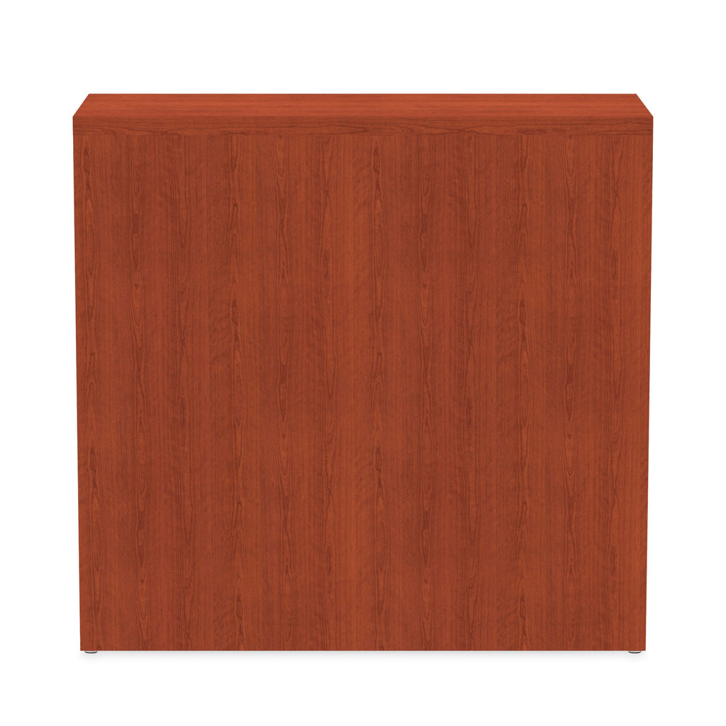 Alera Valencia Series Bookcase, Two-Shelf, 31.75w x 14d x 29.5h, Med Cherry