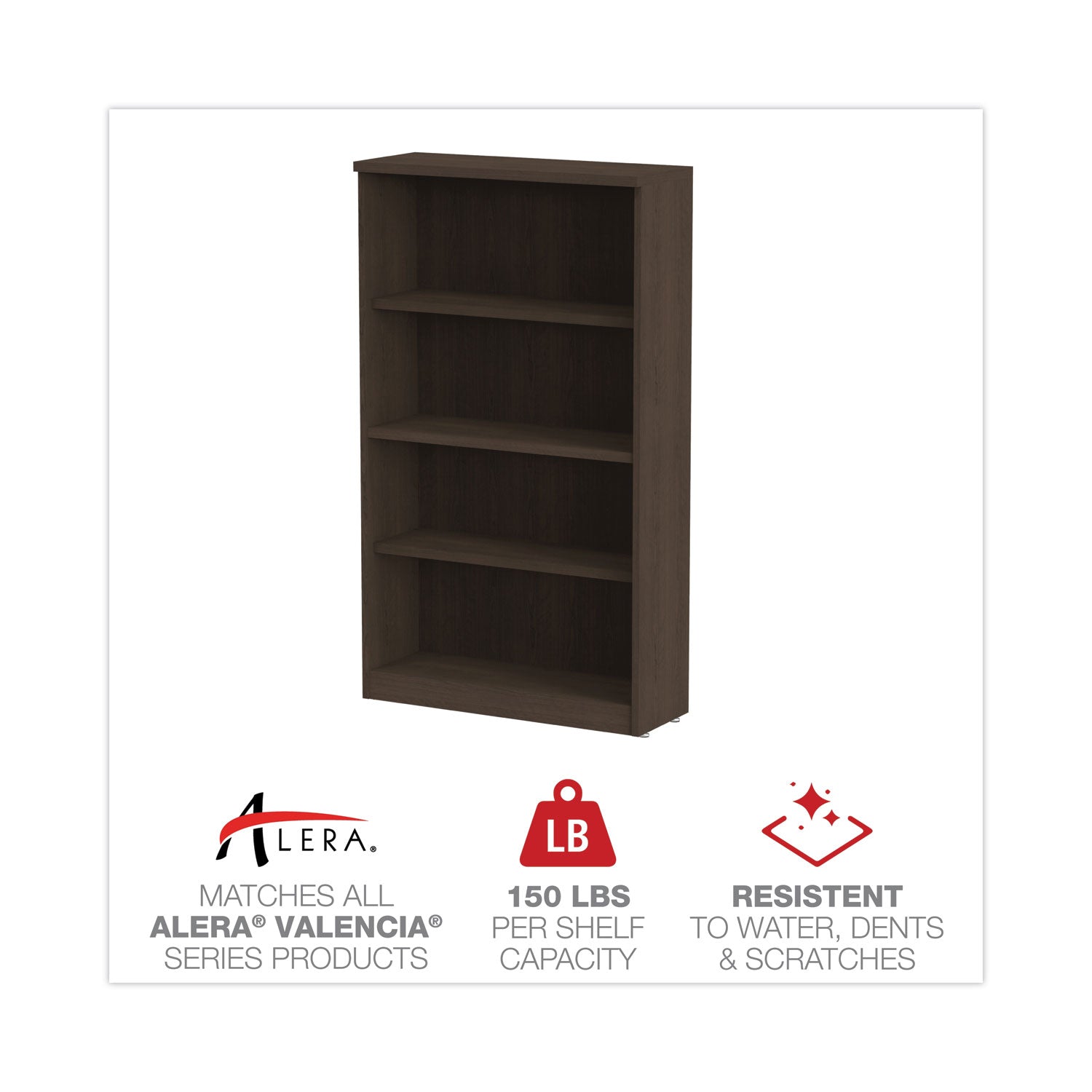 alera-valencia-series-bookcase-four-shelf-3175w-x-14d-x-5488h-espresso_aleva635632es - 4