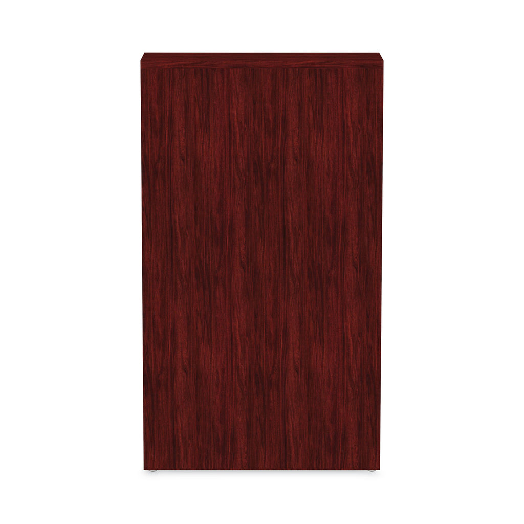 Alera Valencia Series Bookcase, Four-Shelf, 31.75w x 14d x 54.88h, Mahogany