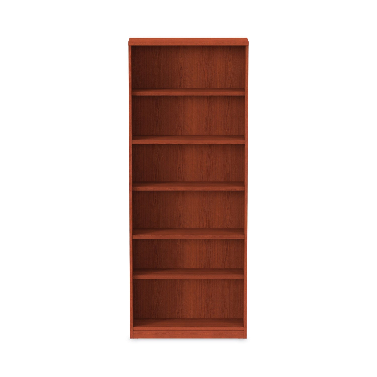 Alera Valencia Series Bookcase, Six-Shelf, 31.75w x 14d x 80.25h, Medium Cherry
