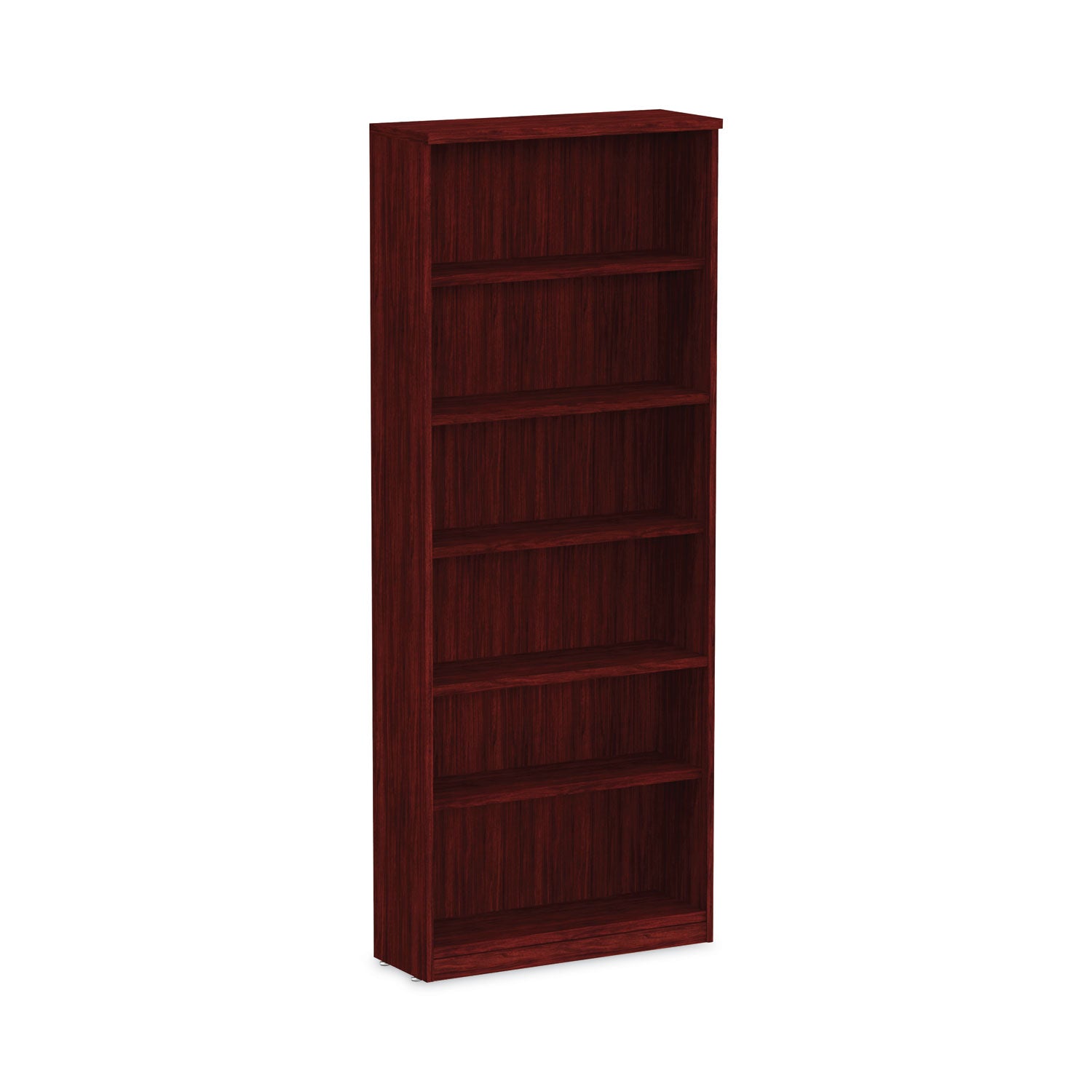 Alera Valencia Series Bookcase, Six-Shelf, 31.75w x 14d x 80.25h, Mahogany - 