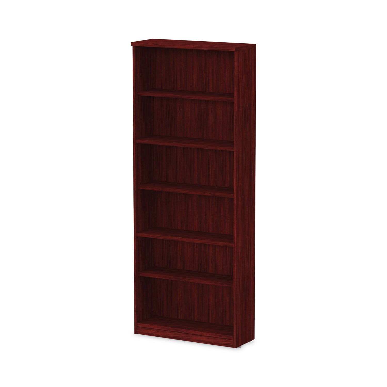 Alera Valencia Series Bookcase, Six-Shelf, 31.75w x 14d x 80.25h, Mahogany - 