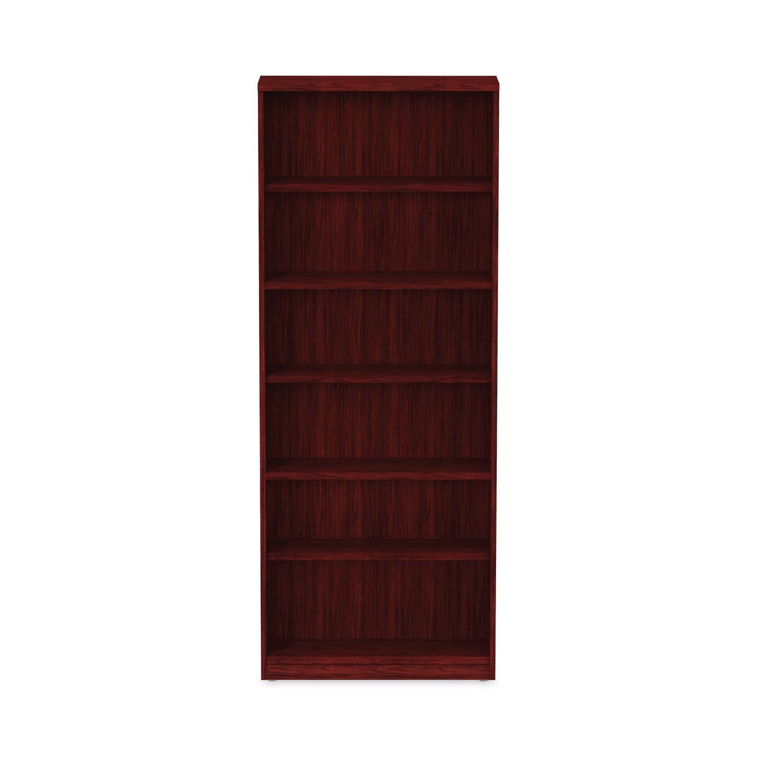 Alera Valencia Series Bookcase, Six-Shelf, 31.75w x 14d x 80.25h, Mahogany - 