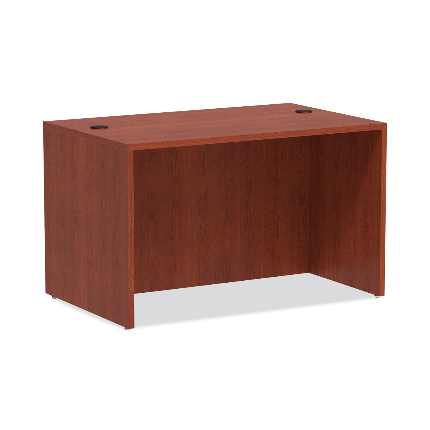 Alera Valencia Series Straight Front Desk Shell, 47.25" x 29.5" x 29.63", Medium Cherry - 