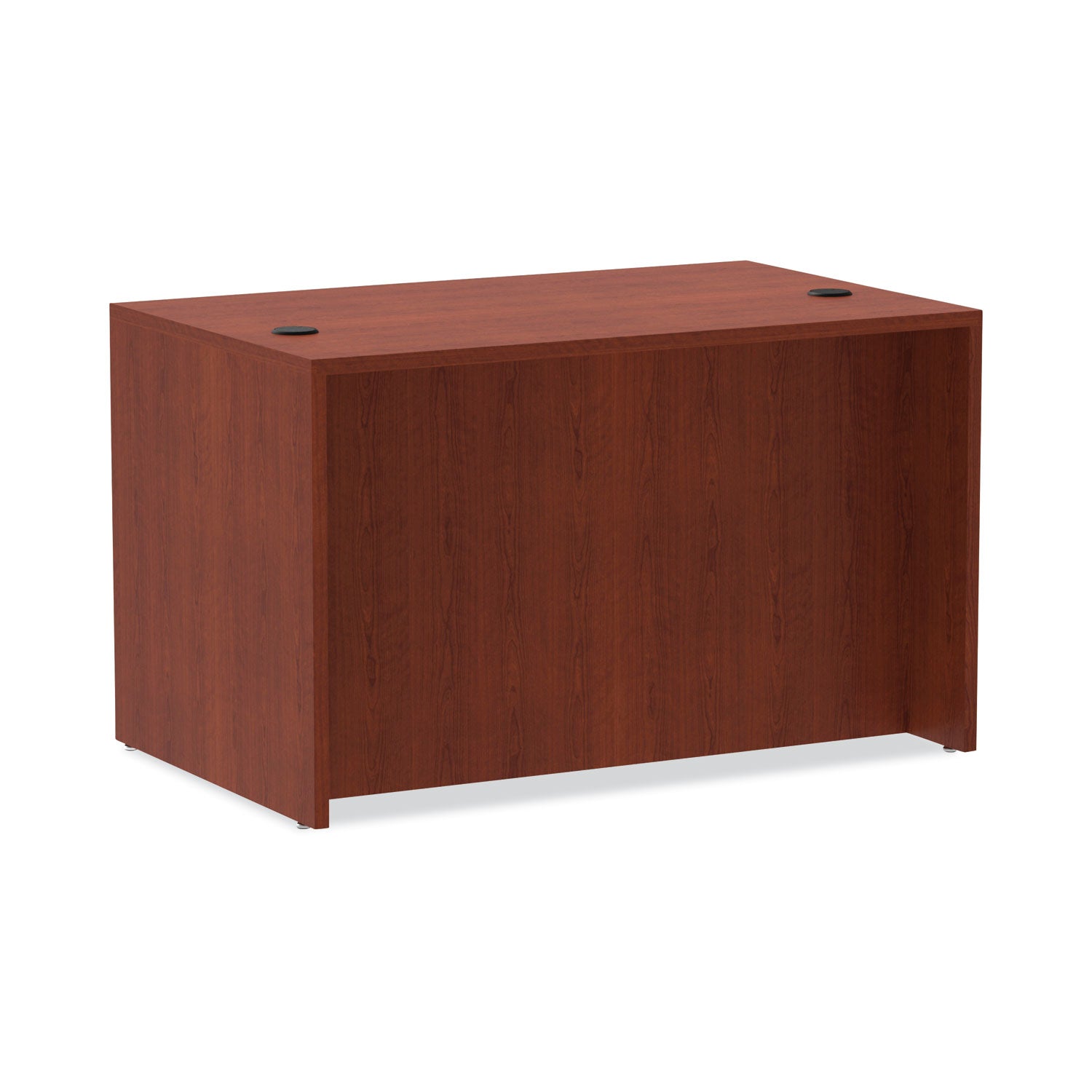 Alera Valencia Series Straight Front Desk Shell, 47.25" x 29.5" x 29.63", Medium Cherry - 