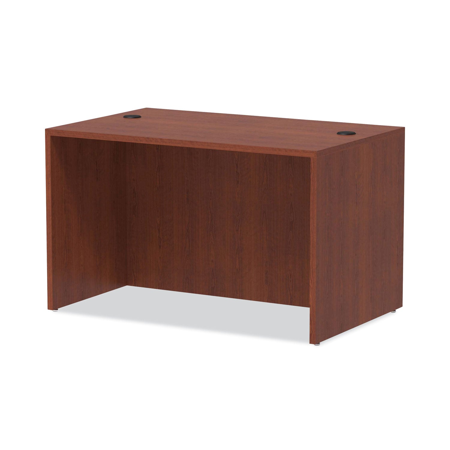 Alera Valencia Series Straight Front Desk Shell, 47.25" x 29.5" x 29.63", Medium Cherry - 