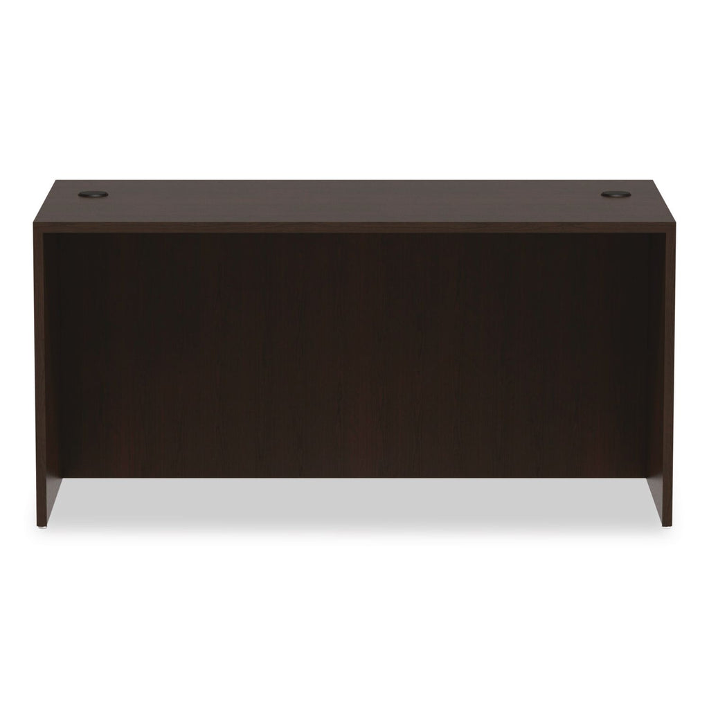 Alera Valencia Series Straight Front Desk Shell, 59.13" x 29.5" x 29.63", Espresso