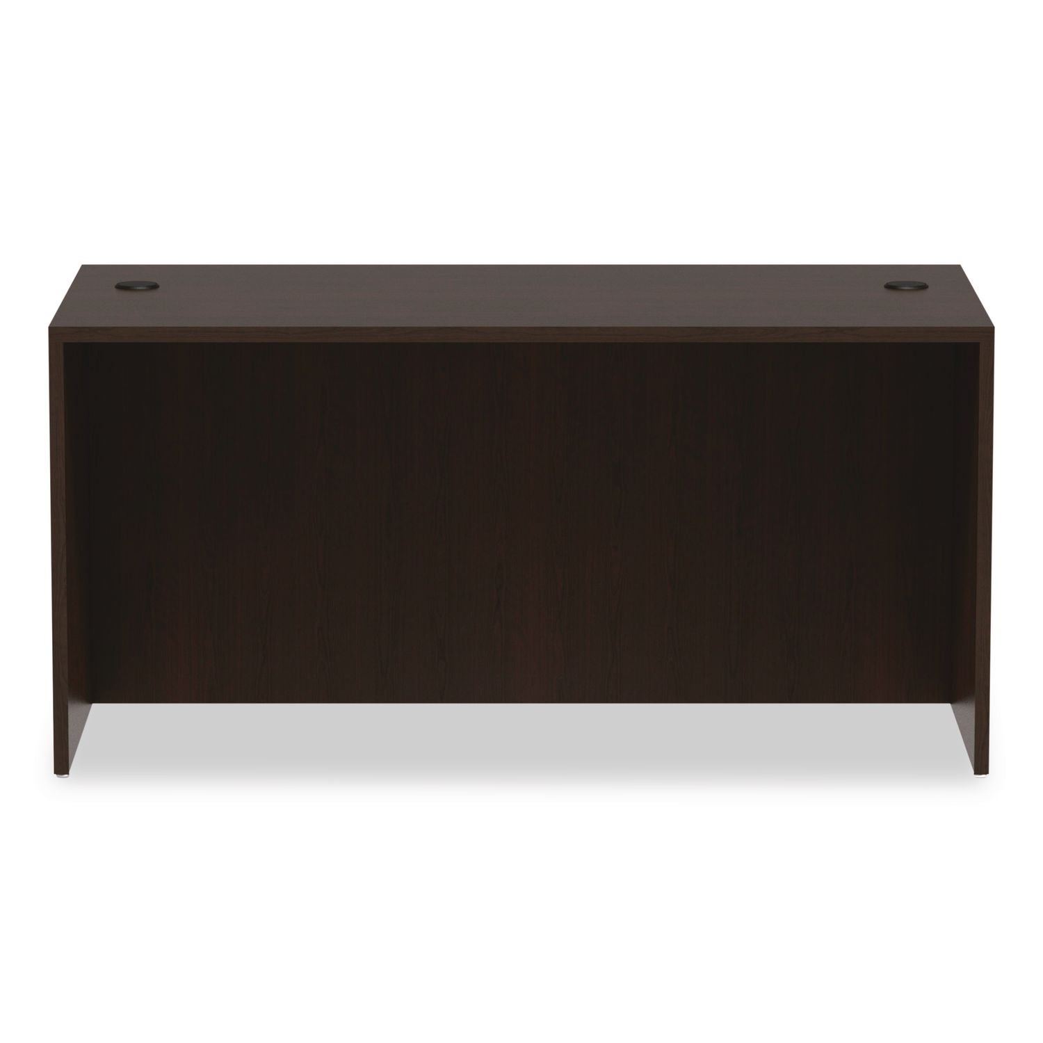 Alera Valencia Series Straight Front Desk Shell, 59.13" x 29.5" x 29.63", Espresso