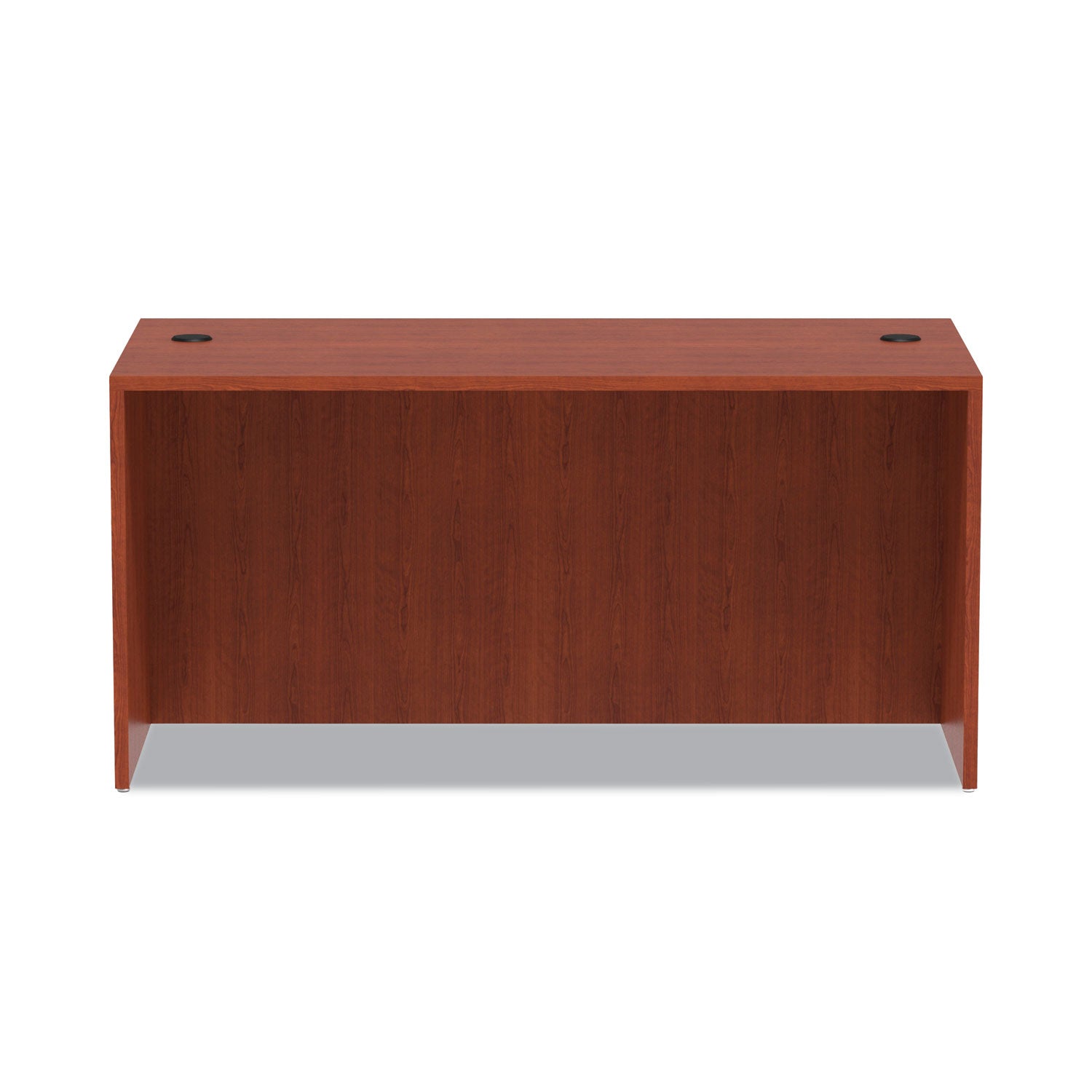 Alera Valencia Series Straight Front Desk Shell, 59.13" x 29.5" x 29.63", Medium Cherry - 