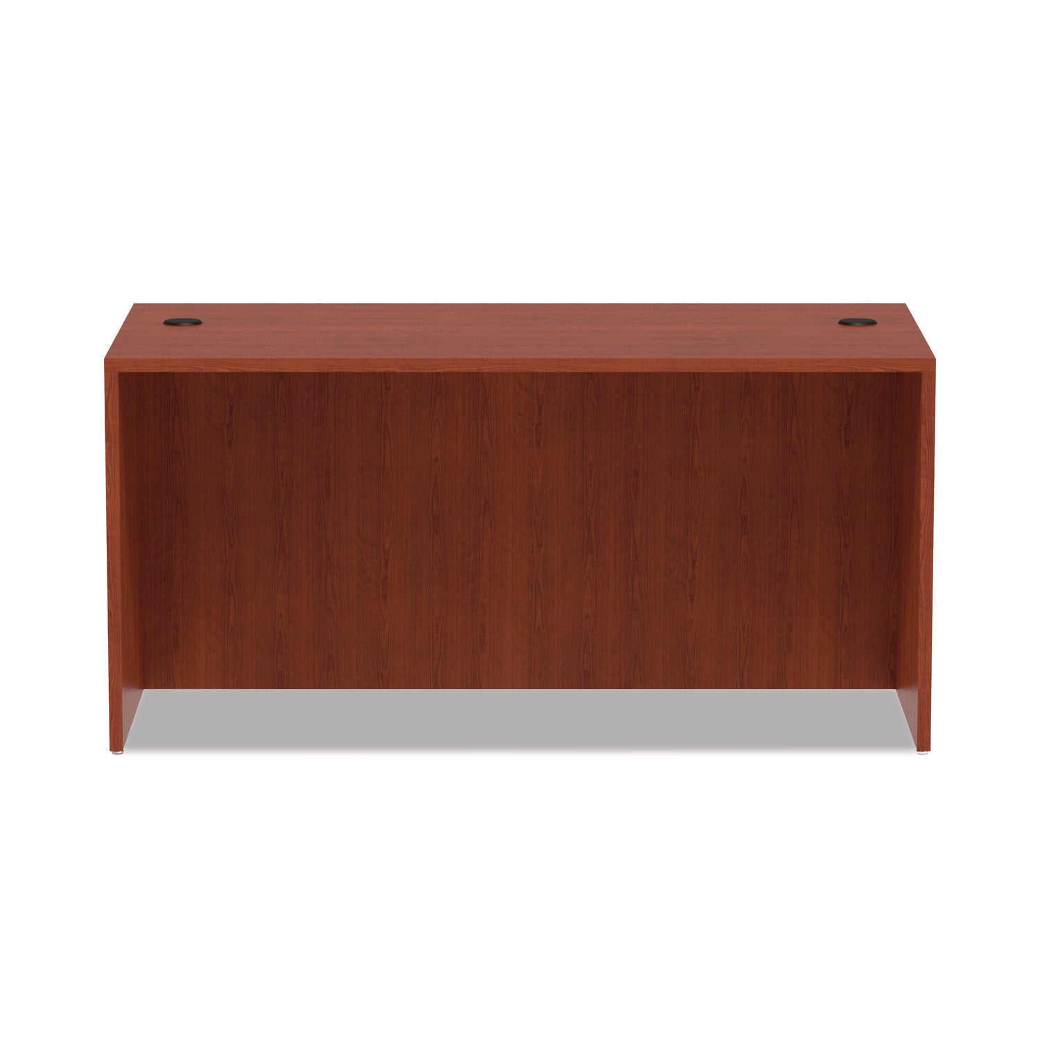 Alera Valencia Series Straight Front Desk Shell, 59.13" x 29.5" x 29.63", Medium Cherry