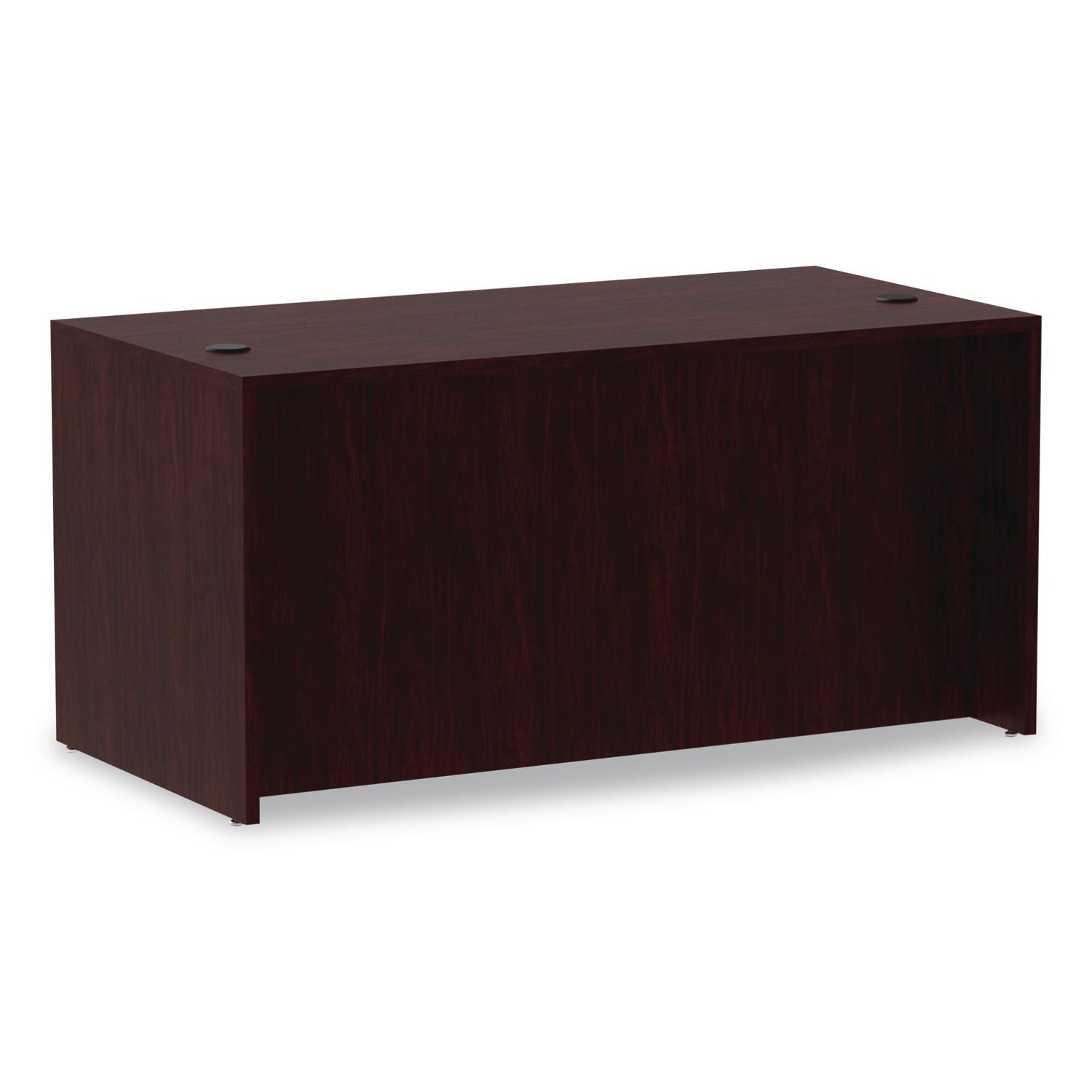 Alera Valencia Series Straight Front Desk Shell, 59.13" x 29.5" x 29.63", Mahogany
