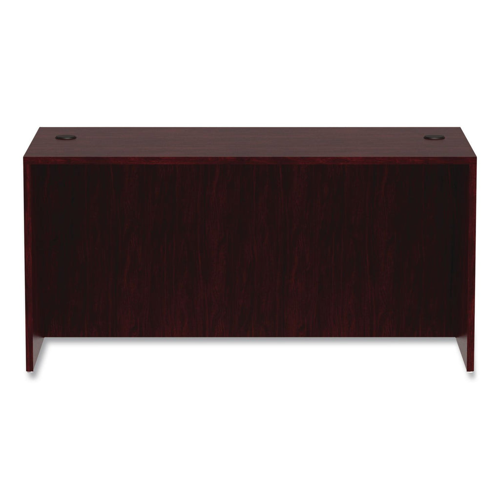 Alera Valencia Series Straight Front Desk Shell, 59.13" x 29.5" x 29.63", Mahogany