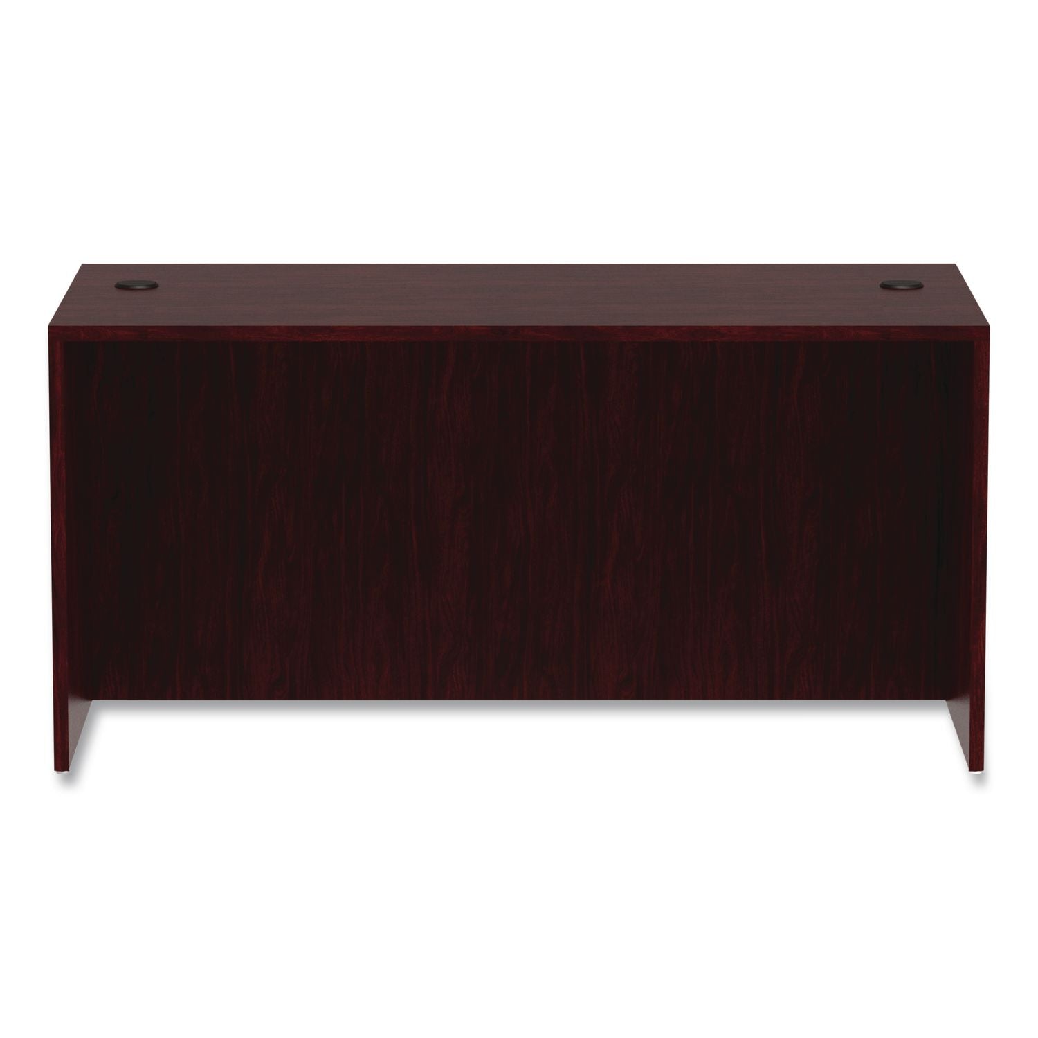 Alera Valencia Series Straight Front Desk Shell, 59.13" x 29.5" x 29.63", Mahogany