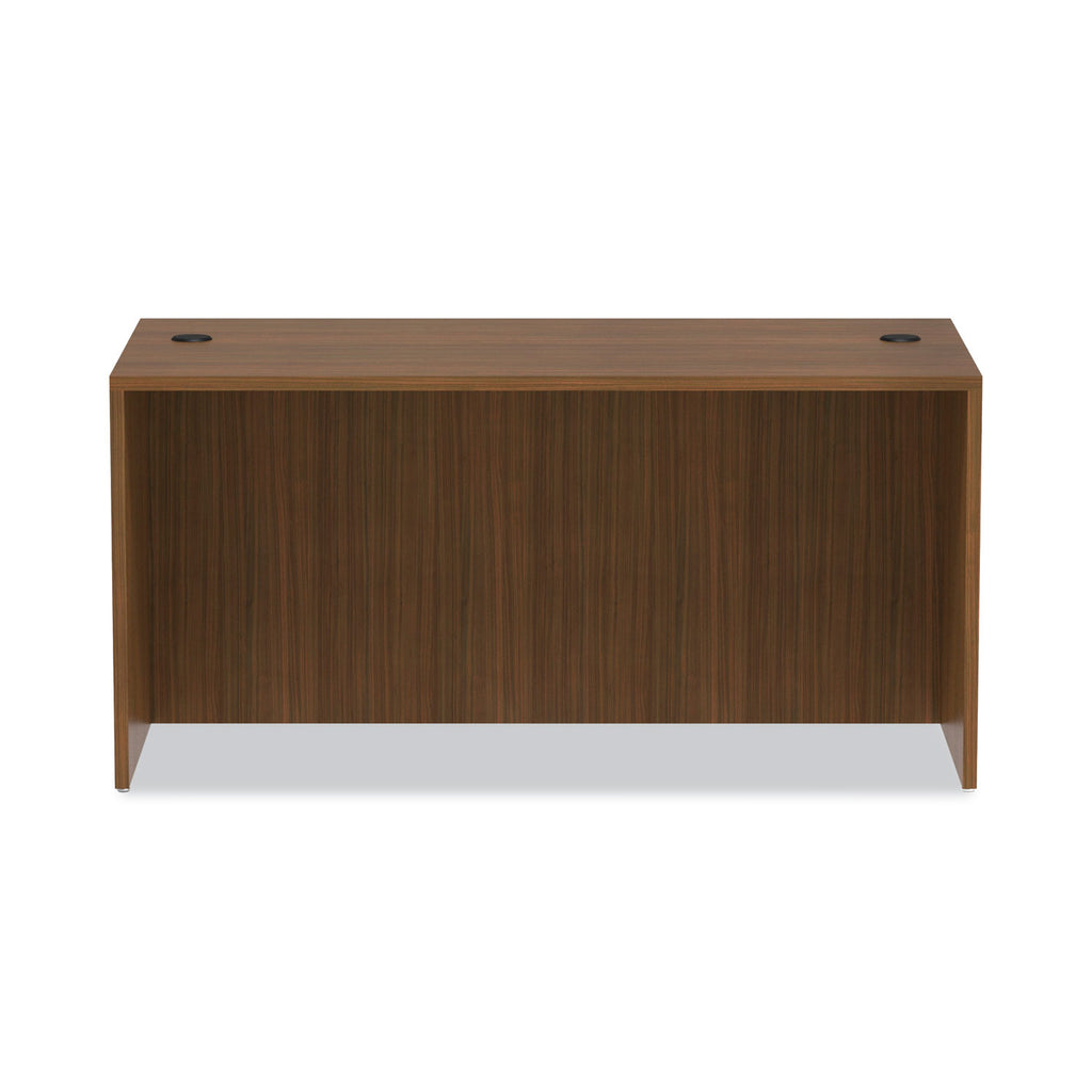 Alera Valencia Series Straight Front Desk Shell, 59.13" x 29.5" x 29.63", Modern Walnut