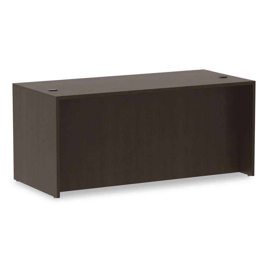 Alera Valencia Series Straight Front Desk Shell, 65" x 29.5" x 29.63", Espresso