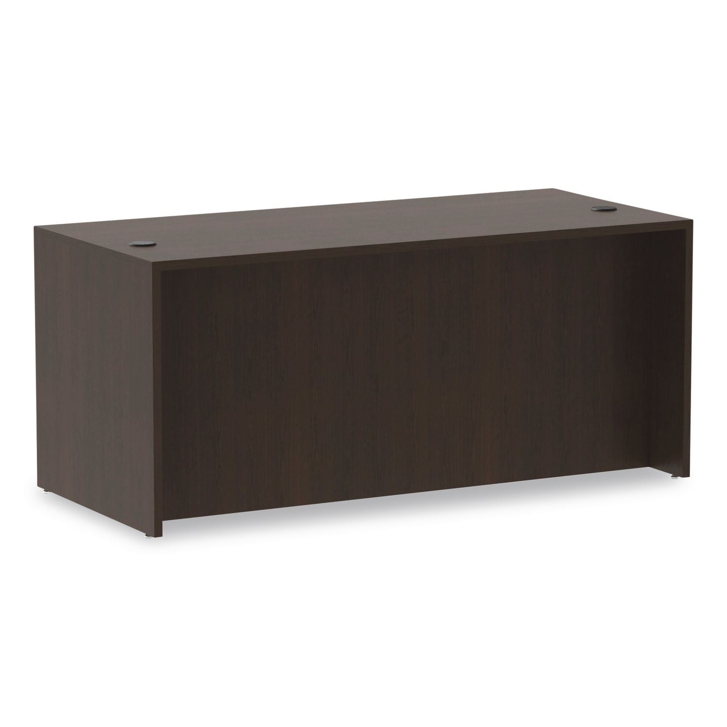 Alera Valencia Series Straight Front Desk Shell, 65" x 29.5" x 29.63", Espresso