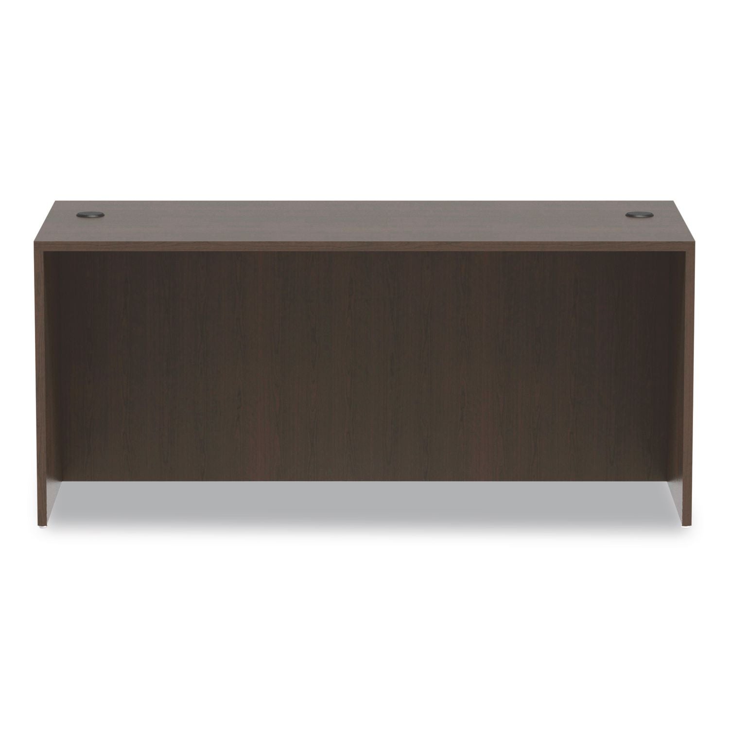 Alera Valencia Series Straight Front Desk Shell, 65" x 29.5" x 29.63", Espresso