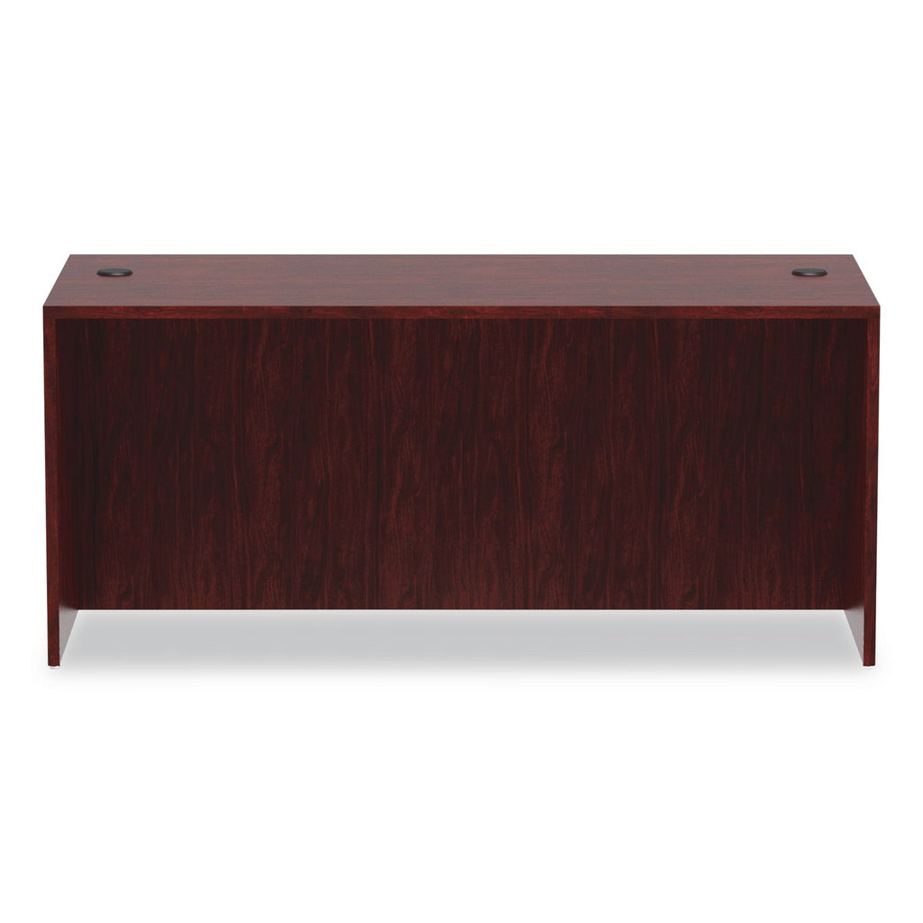 Alera Valencia Series Straight Front Desk Shell, 65" x 29.5" x 29.63", Mahogany