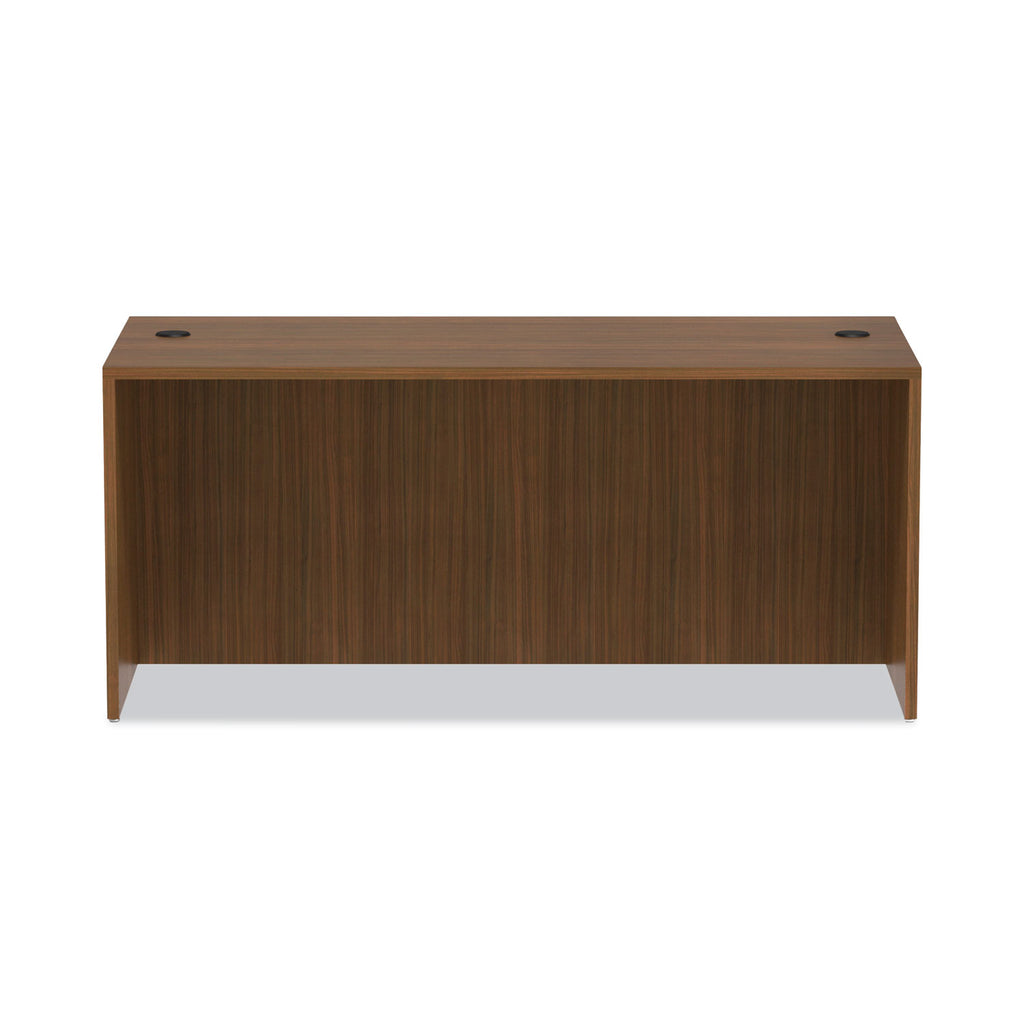 Alera Valencia Series Straight Front Desk Shell, 65" x 29.5" x 29.63", Modern Walnut