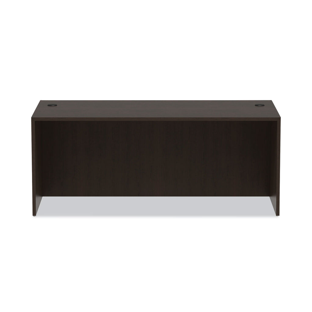 Alera Valencia Series Straight Front Desk Shell, 71" x 35.5" x 29.63", Espresso