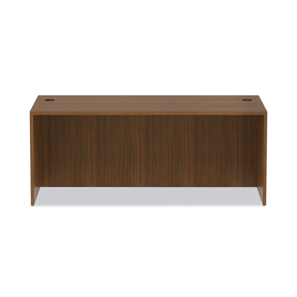Alera Valencia Series Straight Front Desk Shell, 71" x 35.5" x 29.63", Modern Walnut