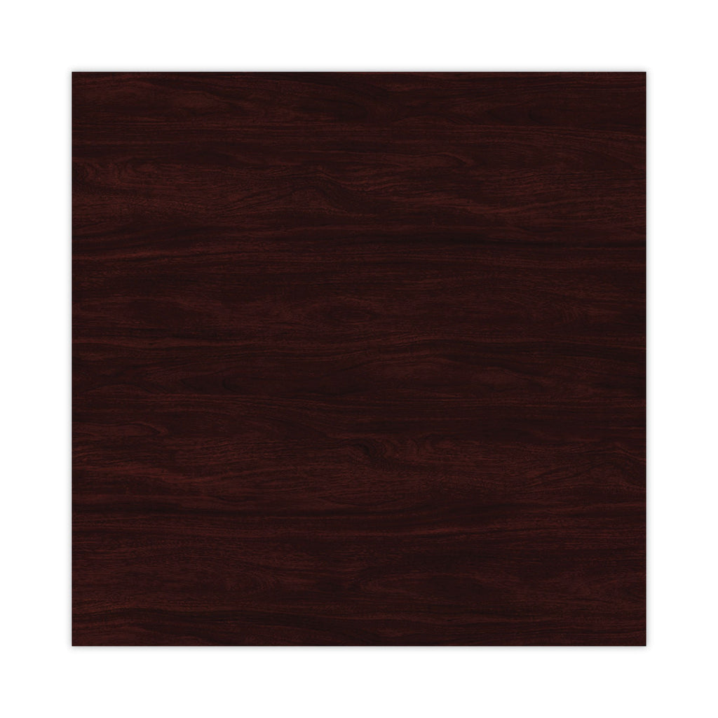 Alera Valencia Series Hutch with Doors, 4 Compartments, 70.63w x 15d x 35.38h, Mahogany