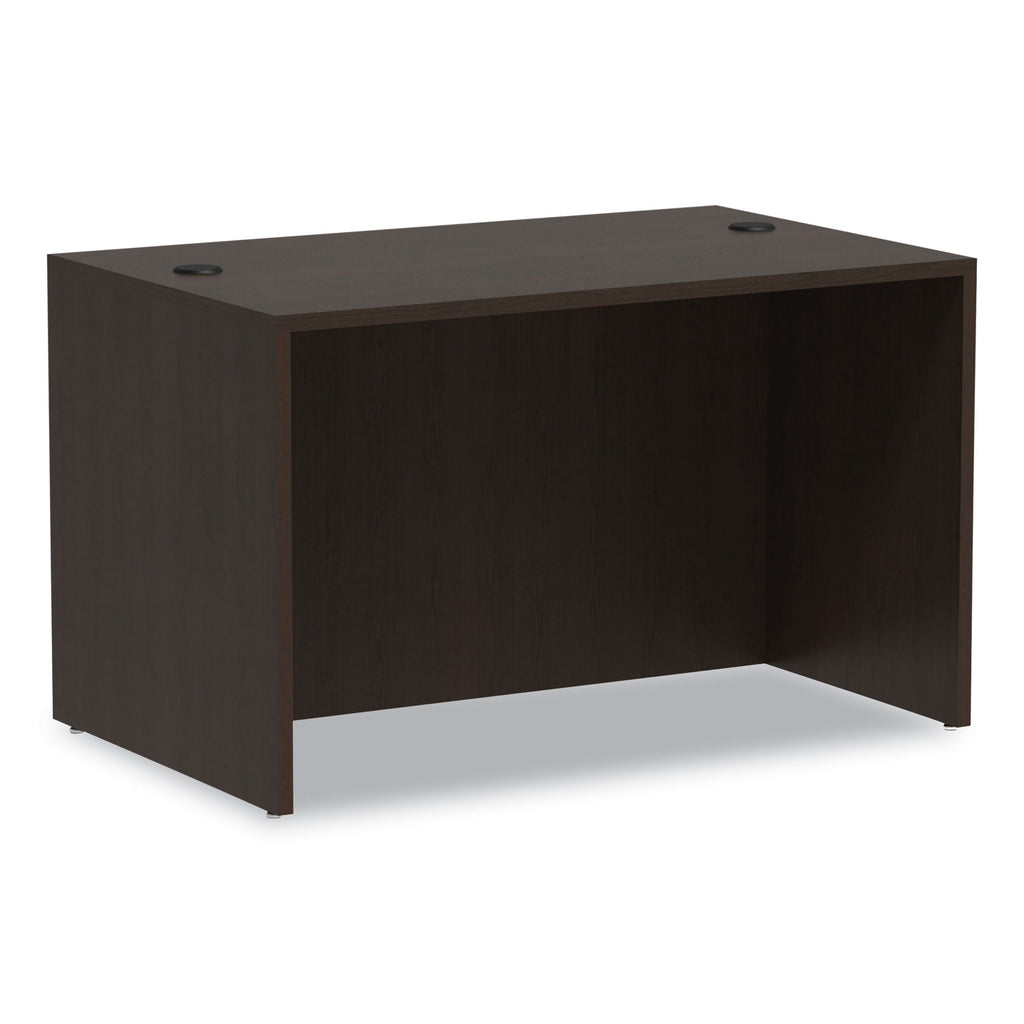 Alera Valencia Series Straight Front Desk Shell, 47.25" x 29.5" x 29.63", Espresso