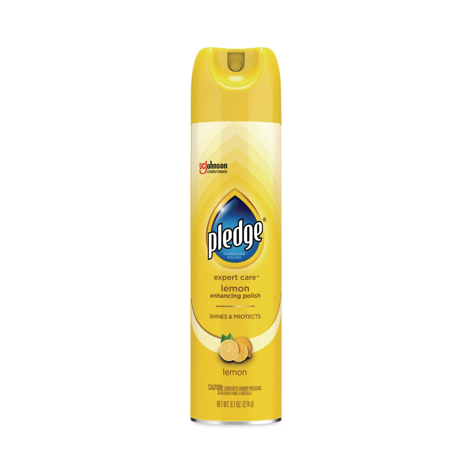 Furniture Polish, Lemon, 9.7 oz Aerosol Spray, 6/Carton