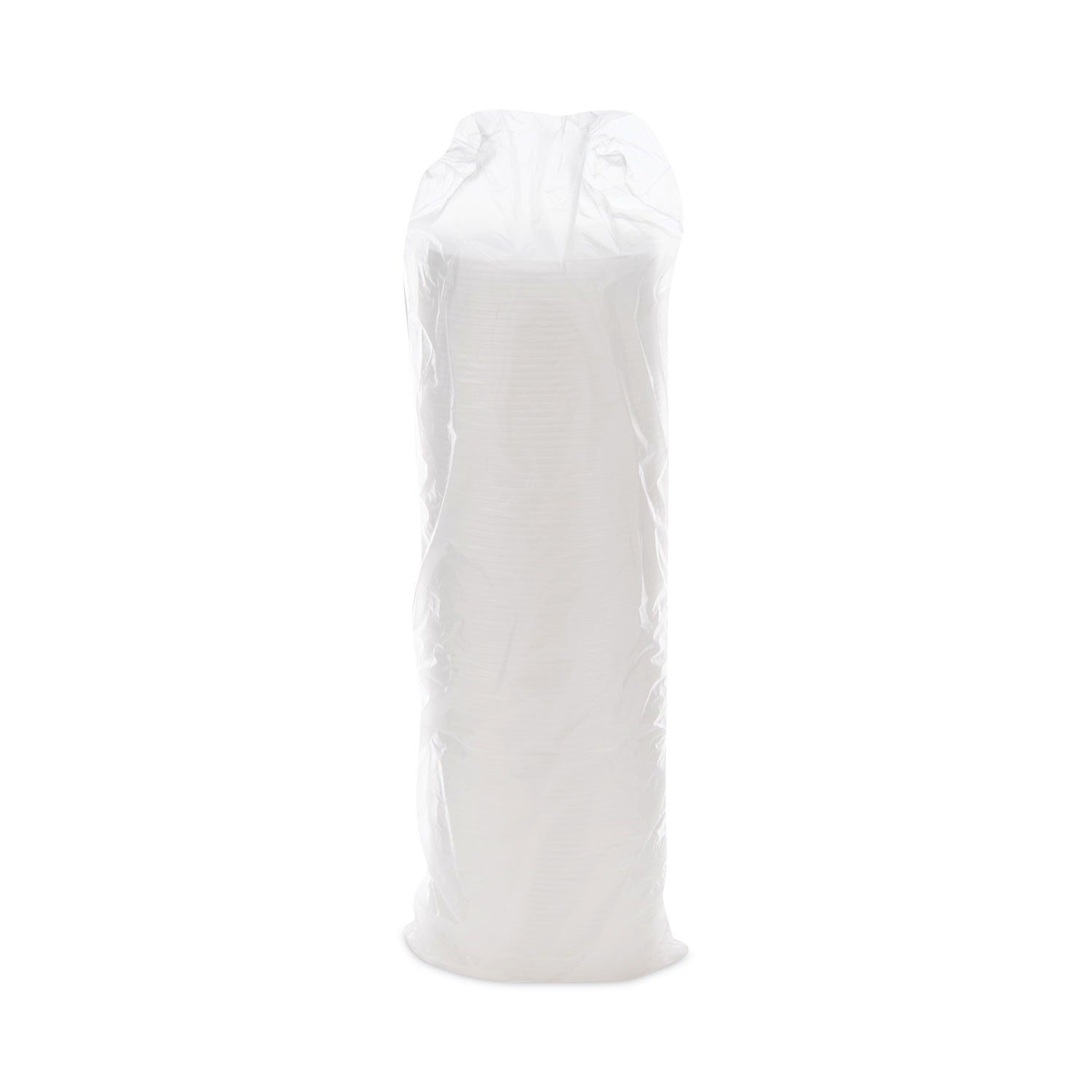 Plastic Lids, Fits 12 oz to 24 oz Foam Cups, Vented, Translucent, 100/Pack, 10 Packs/Carton - 