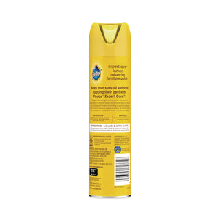 Furniture Polish, Lemon, 9.7 oz Aerosol Spray, 6/Carton