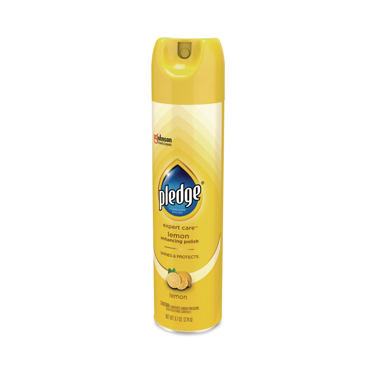 Furniture Polish, Lemon, 9.7 oz Aerosol Spray, 6/Carton