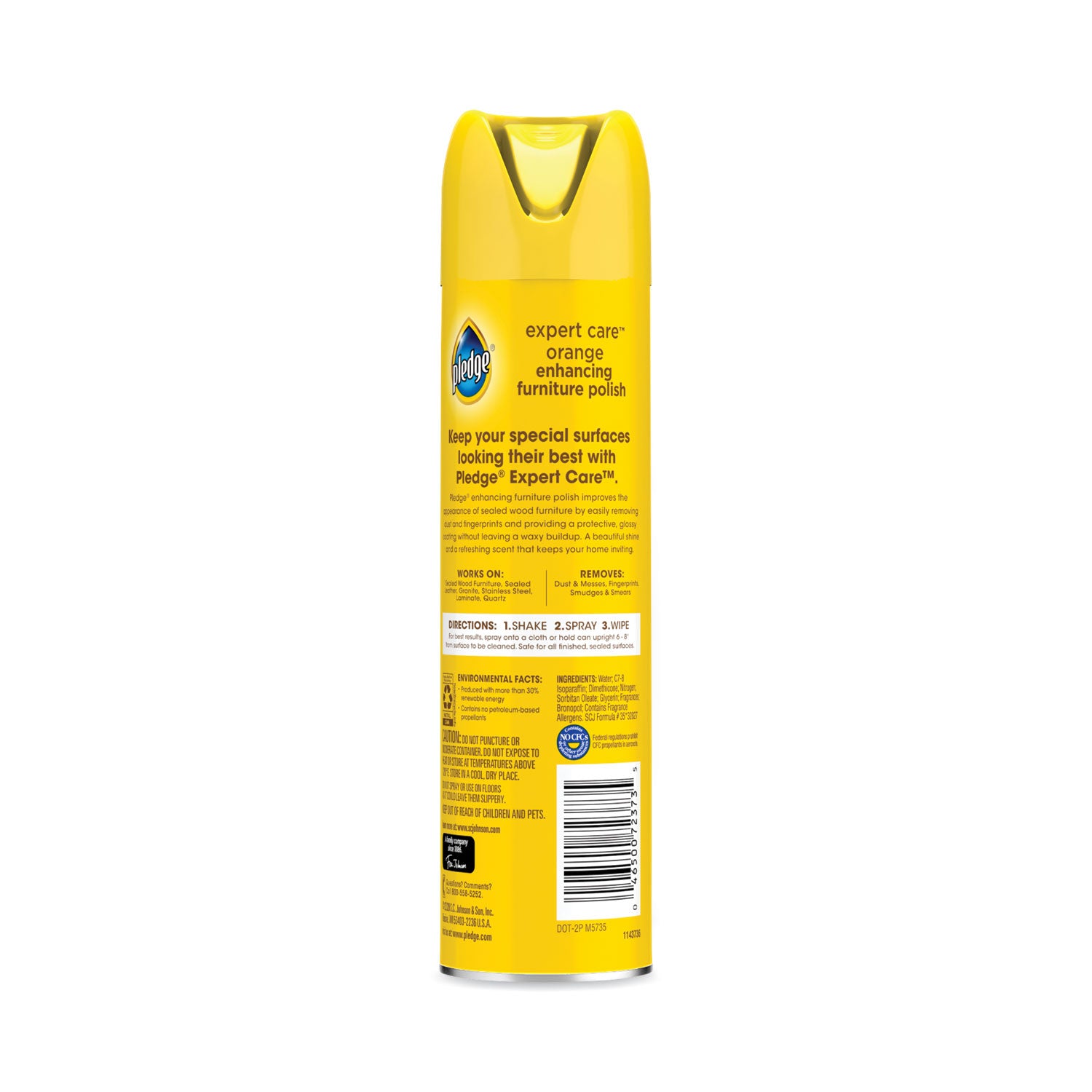 Furniture Polish, Orange Clean Scent, 9.7 oz Aerosol Spray
