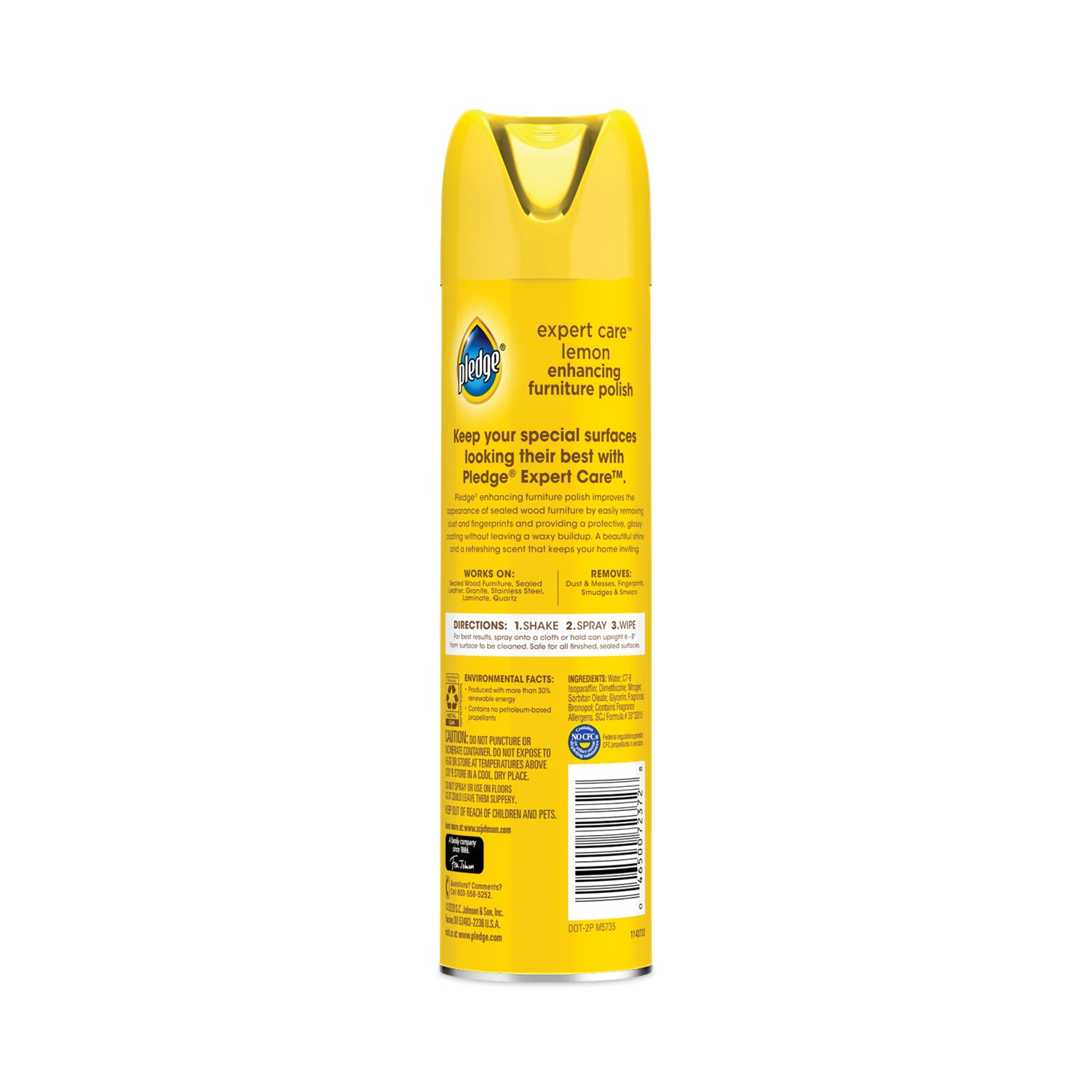 Furniture Polish, Lemon, 9.7 oz Aerosol Spray
