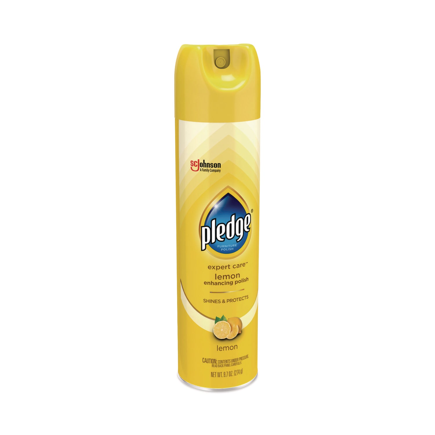 Furniture Polish, Lemon, 9.7 oz Aerosol Spray, 6/Carton