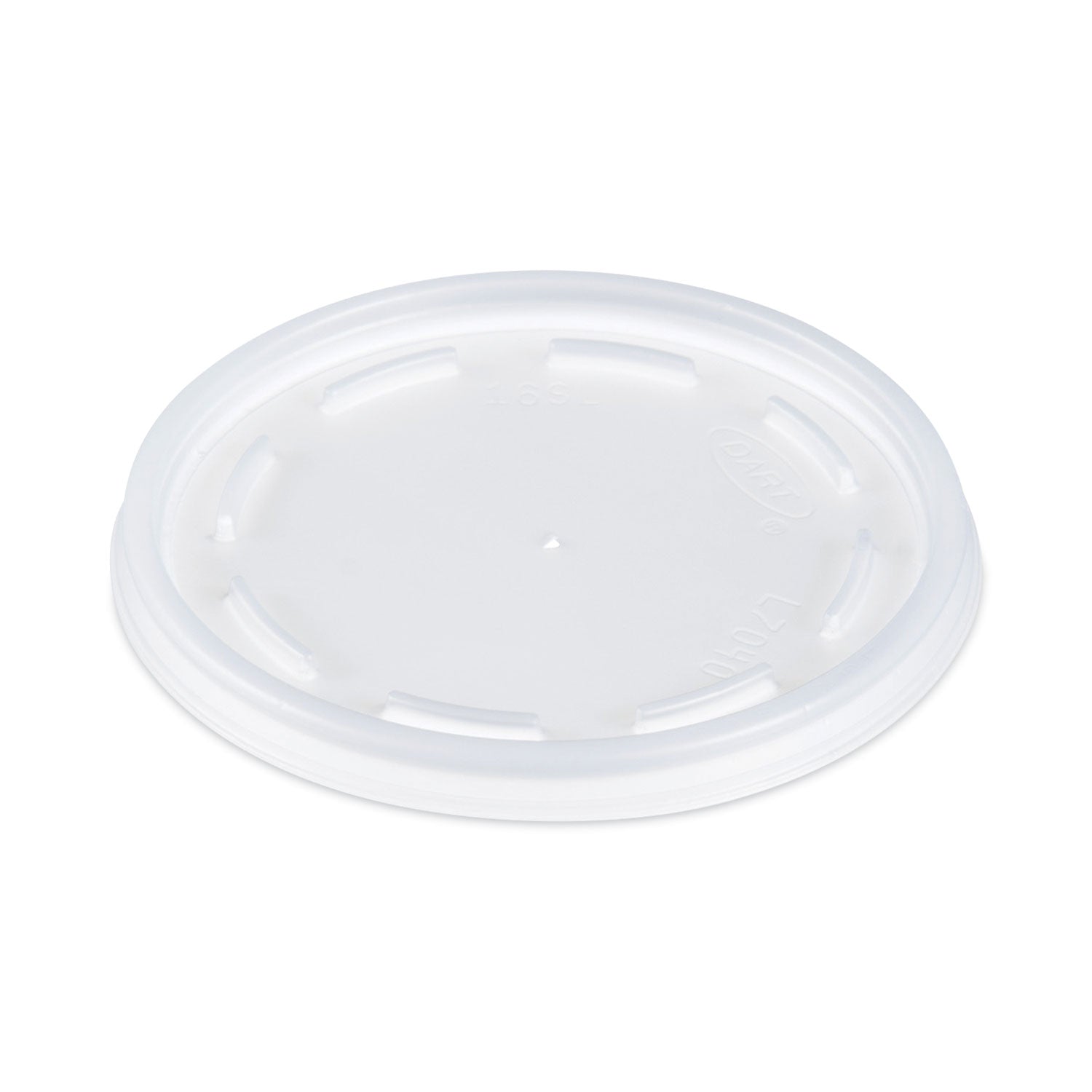 Plastic Lids, Fits 12 oz to 24 oz Foam Cups, Vented, Translucent, 100/Pack, 10 Packs/Carton - 