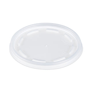Plastic Lids, Fits 12 oz to 24 oz Foam Cups, Vented, Translucent, 100/Pack, 10 Packs/Carton - 