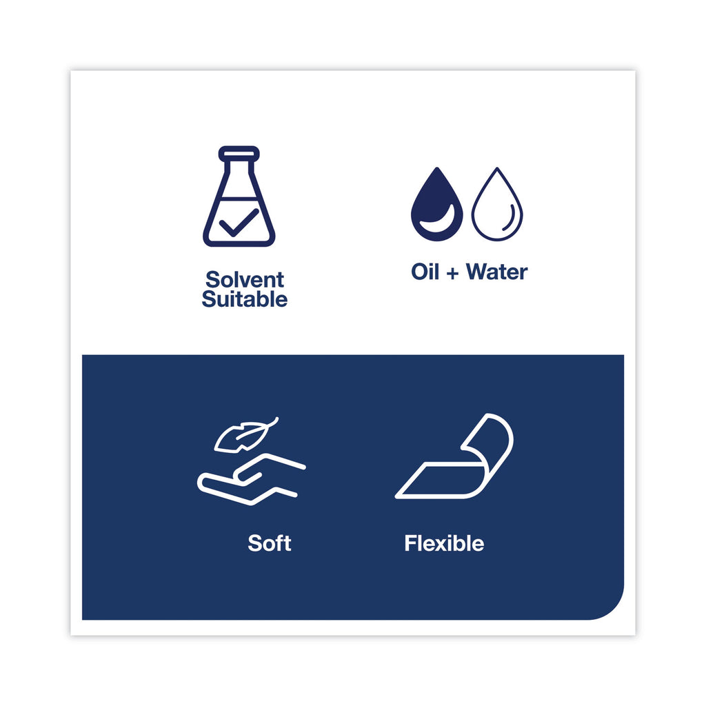 Industrial Cleaning Cloths, 1-Ply, 16.34 x 14, Gray, 210 Wipes/Box