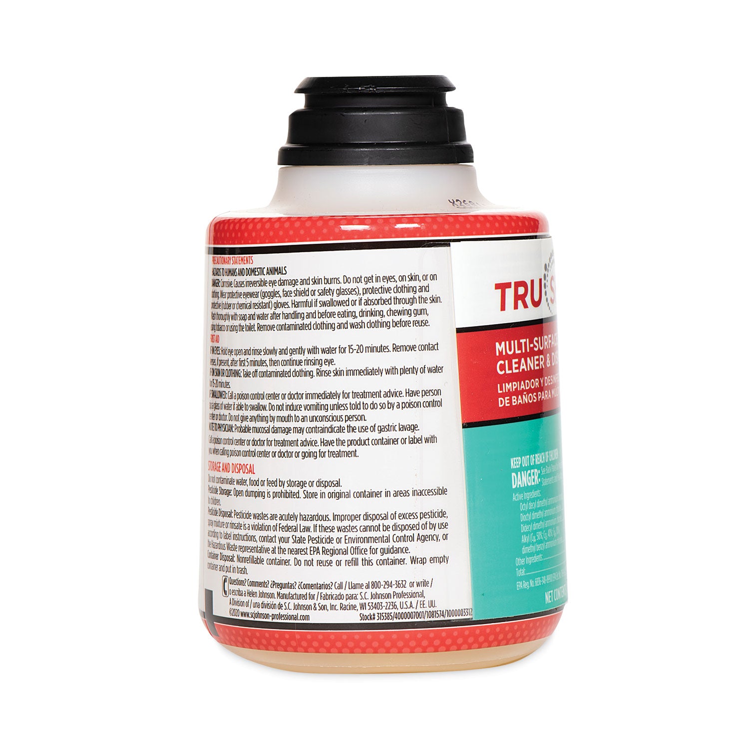 TruShot 2.0 Disinfectant Multisurface Cleaner, Clean Fresh Scent,10 oz Cartridge, 4/Carton - 3