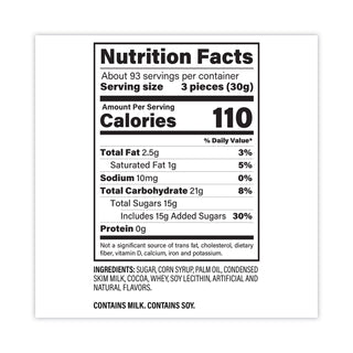 Tub, Approximately 280 Individually Wrapped Rolls, 6.75 lb Tub, Ships in 1-3 Business Days