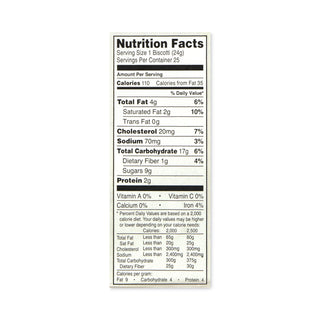 Biscotti, Dark Chocolate Almond, 1 lb 5 oz Tub, 25 Pieces/Tub, 1 Tub/Carton, Ships in 1-3 Business Days