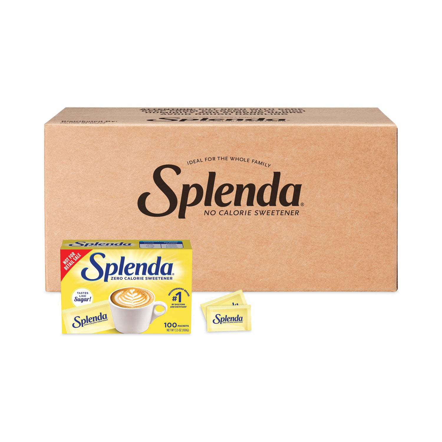 No Calorie Sweetener Packets, 0.035 oz Packets, 1200 Carton - 