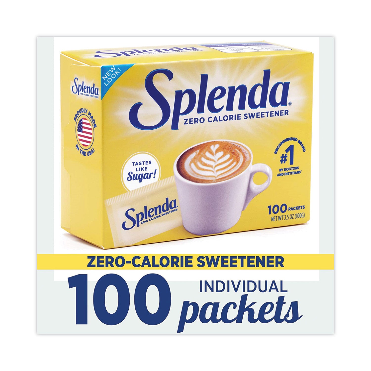 No Calorie Sweetener Packets, 100/Box - 