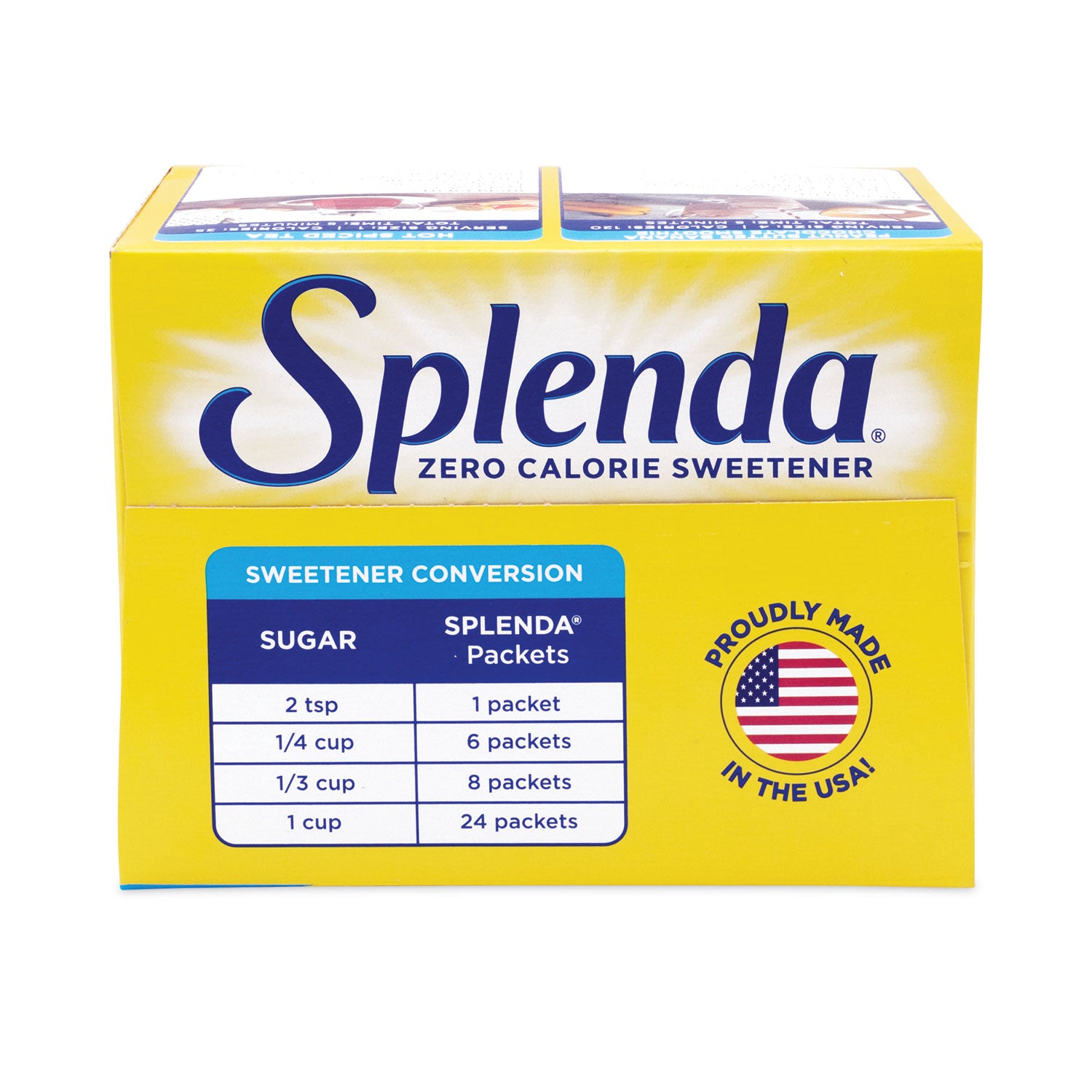 No Calorie Sweetener Packets, 0.035 oz Packets, 400/Box, 6 Boxes/Carton - 