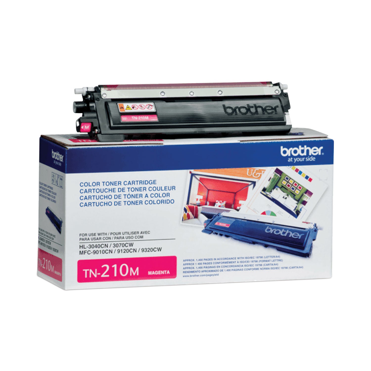 TN210M Toner, 1,400 Page-Yield, Magenta - 