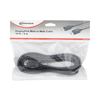DisplayPort Cable, 10 ft, Black